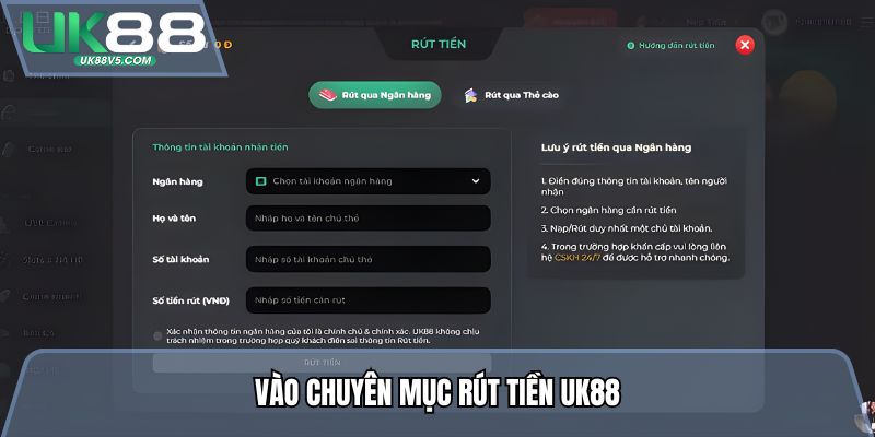 Rút Tiền Uk88 - Cách Đổi Thưởng Không Mất Nhiều Thời Gian 2 Vào chuyên mục rút tiền Uk88